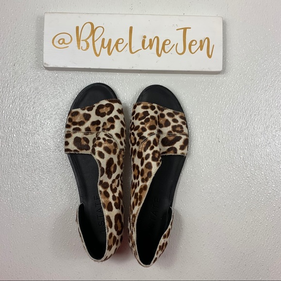 1. State Celvin Leopard Print Flats NWOT - Picture 1 of 6
